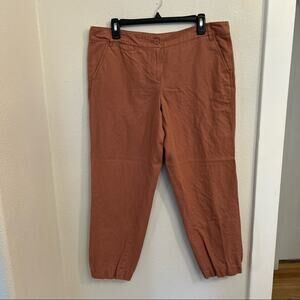 LOFT Marisa Pants Dusty Rose Pink Cropped Cotton Women's Size sz 10